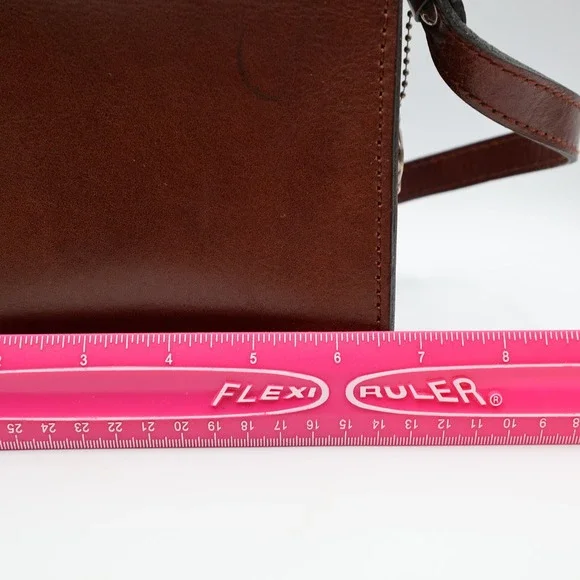 Patricia Nash Lari Crossbody Bag British Tan Vintage Veg Tan Leather P170333 - Picture 7 of 15